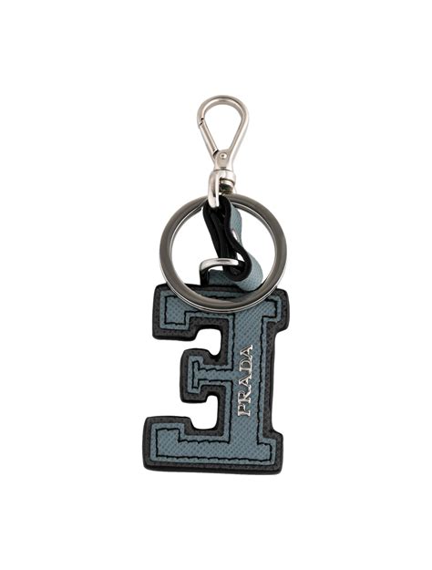 prada keychain letters|prada leather keychain.